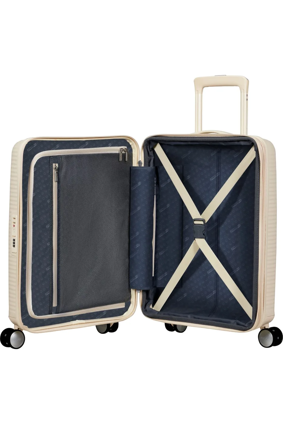 American Tourister Soundbox Чемодан дорожный 55/20 S coconut sand