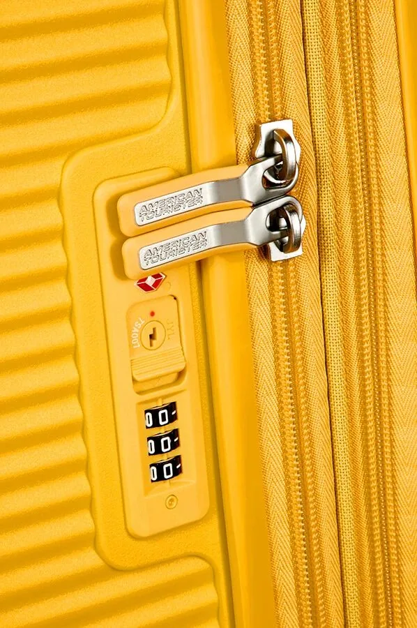 American Tourister Soundbox Чемодан дорожный 55/20 S golden yellow