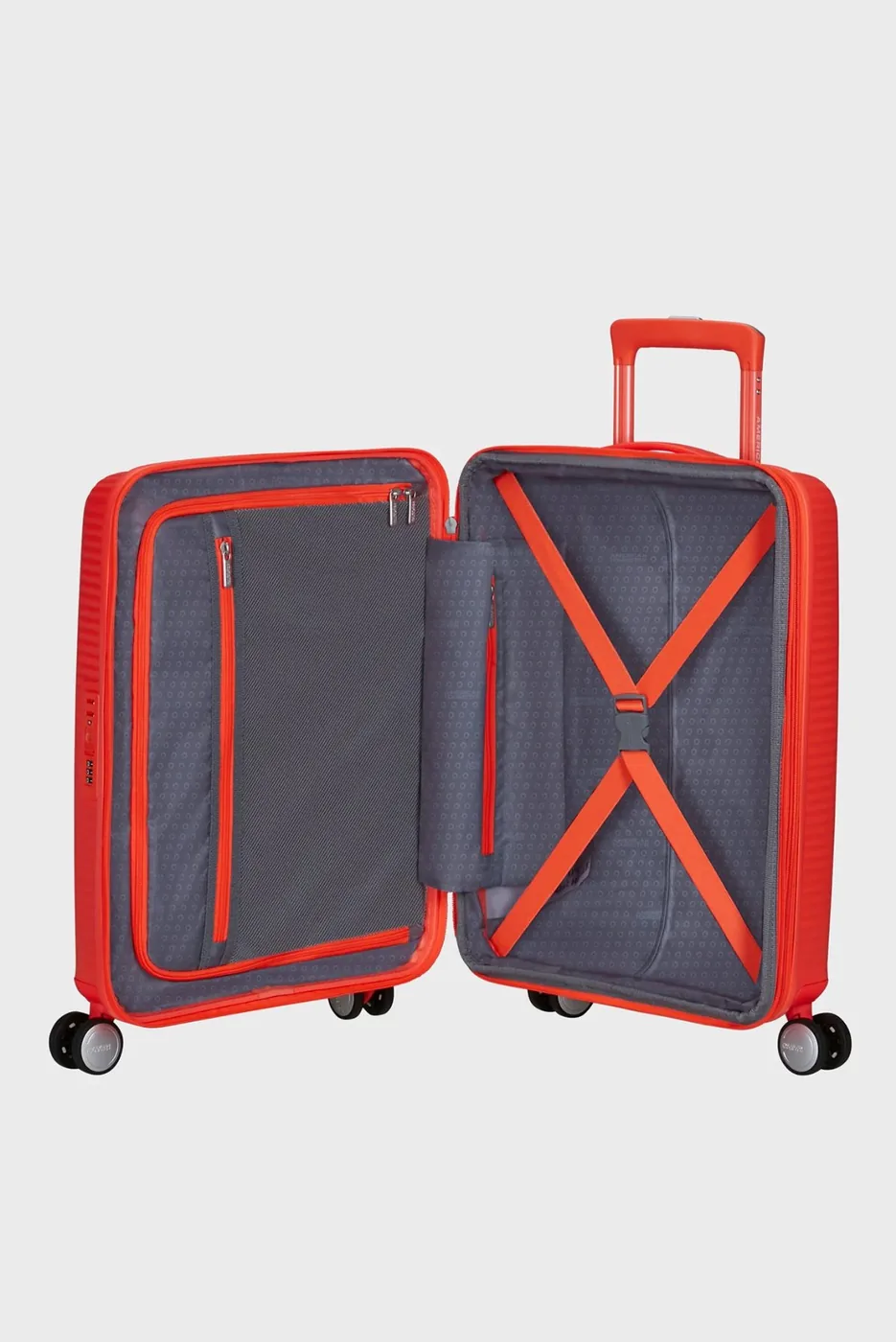 American Tourister Soundbox Чемодан дорожный 55/20 S neon orange
