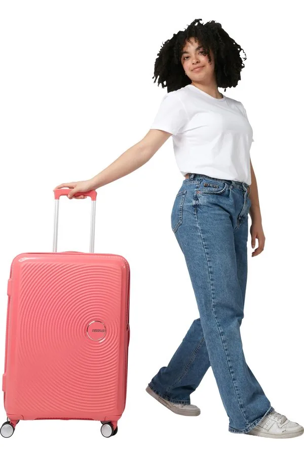 American Tourister Soundbox Чемодан дорожный 67/24 M sun kissed coral