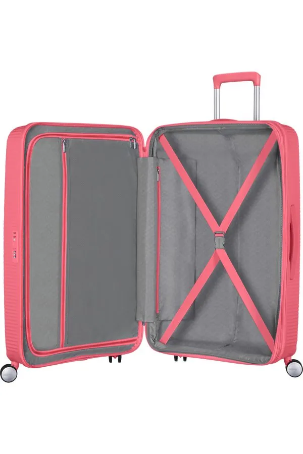 American Tourister Soundbox Чемодан дорожный 67/24 M sun kissed coral