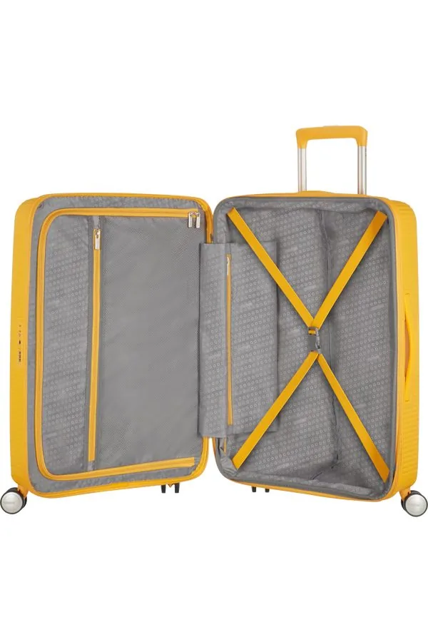 American Tourister Soundbox Чемодан дорожный 77/28 L golden yellow