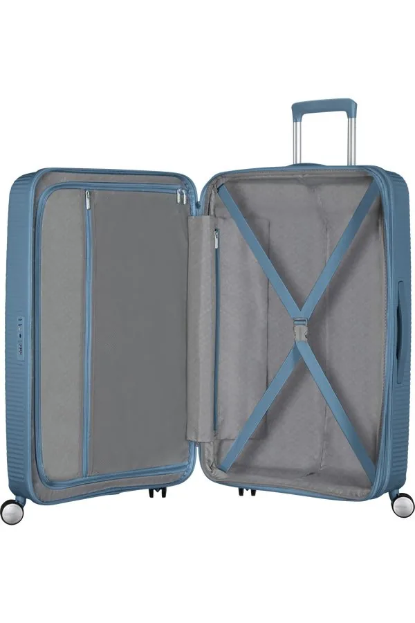 American Tourister Soundbox Чемодан дорожный 77/28 L stone blue