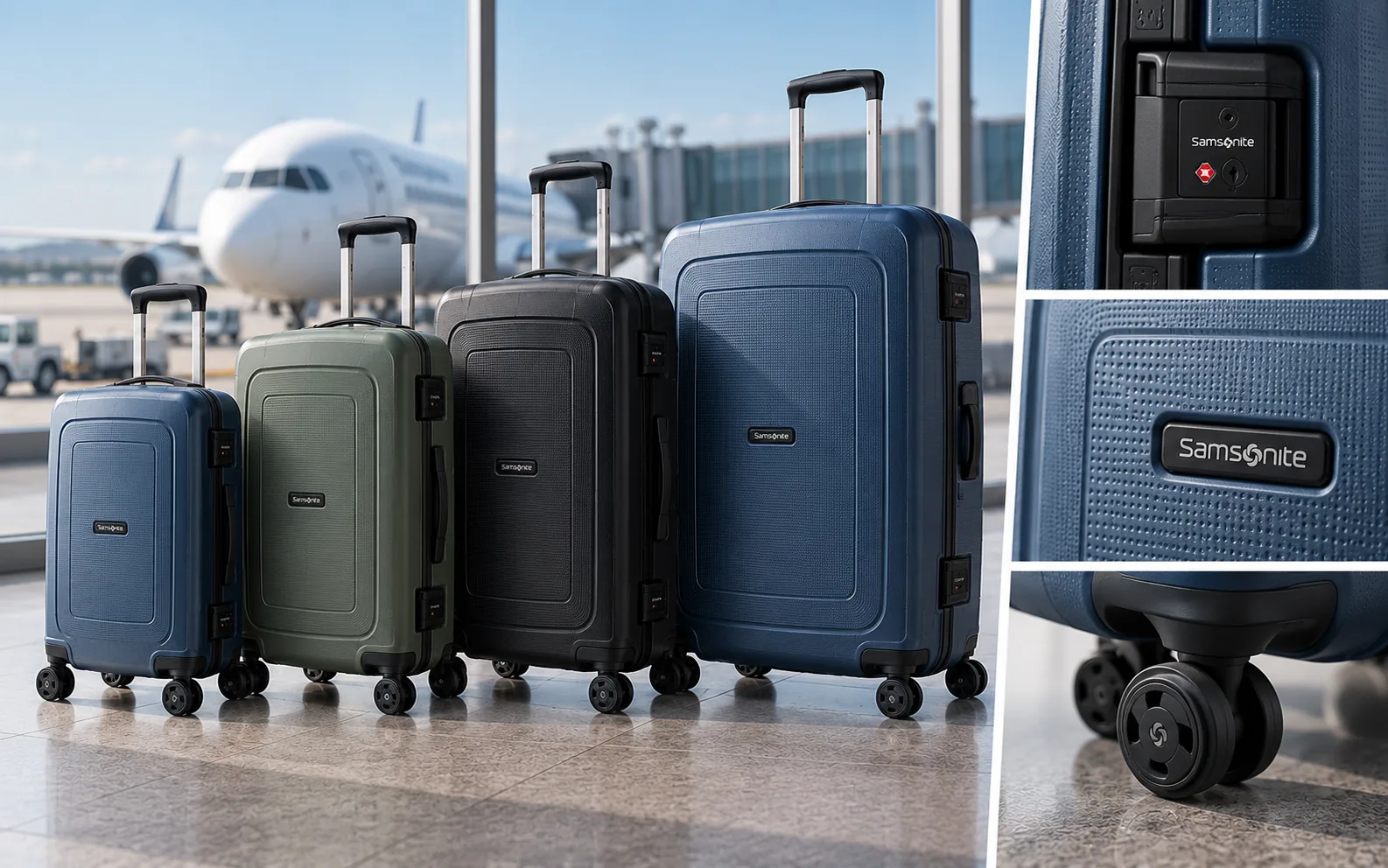 Samsonite S’Cure: обзор чемоданов, размеры и особенности серии — Чем интересны чемоданы Samsonite S’Cure и почему у них нет привычной молнии? Разбираемся в конструкции серии, материале Flowlite, системе трёх защёлок, размерах и выбираем подходящий S’Cure