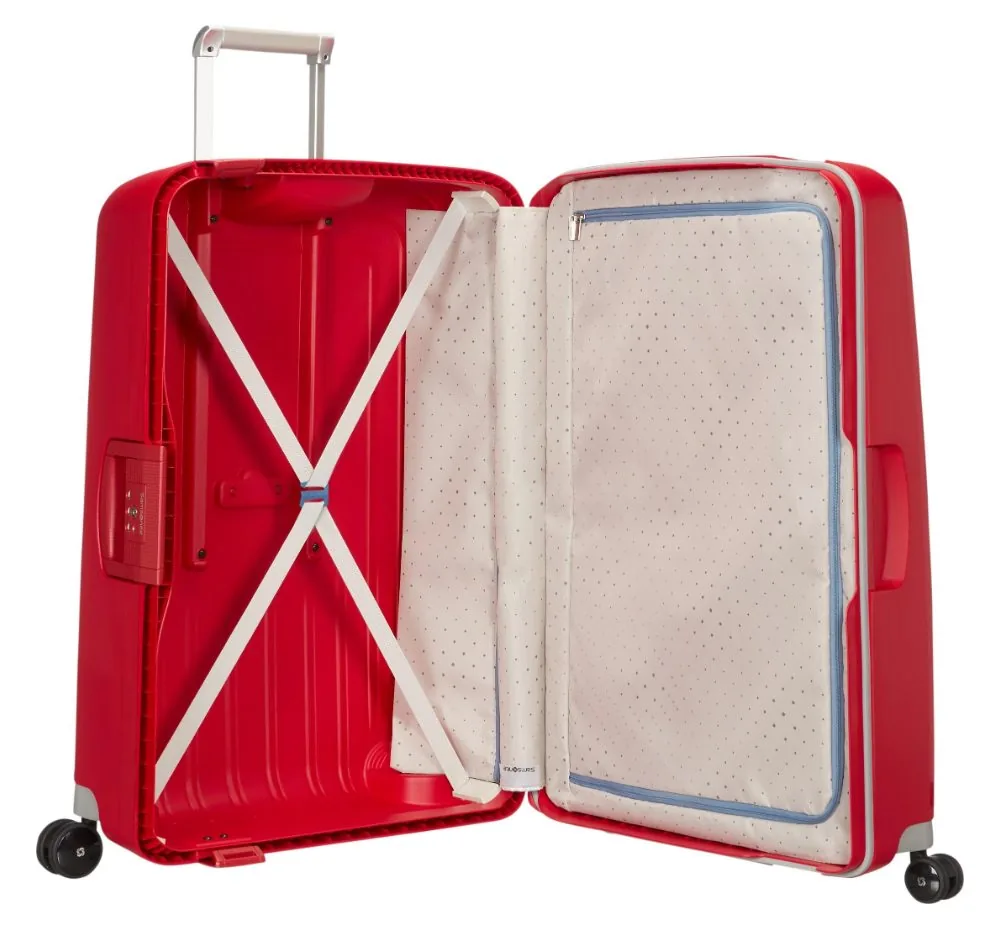 Samsonite S'Cure Чемодан 4-колёсный 81/55 XL crimson red